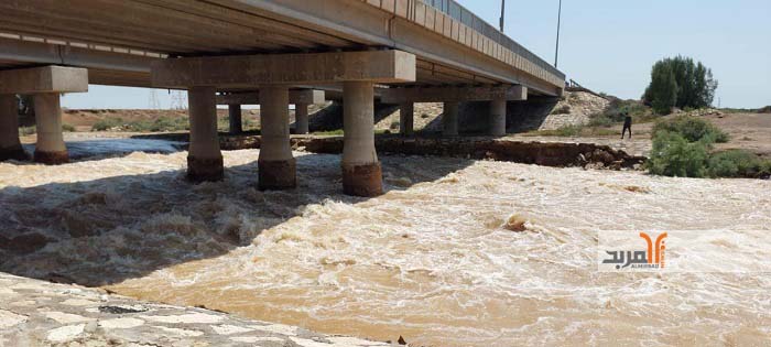 الموارد المائية في ميسان تعلن عن تصريف مياه السيول القادمة من الحدود الشرقية إلى الأهوار