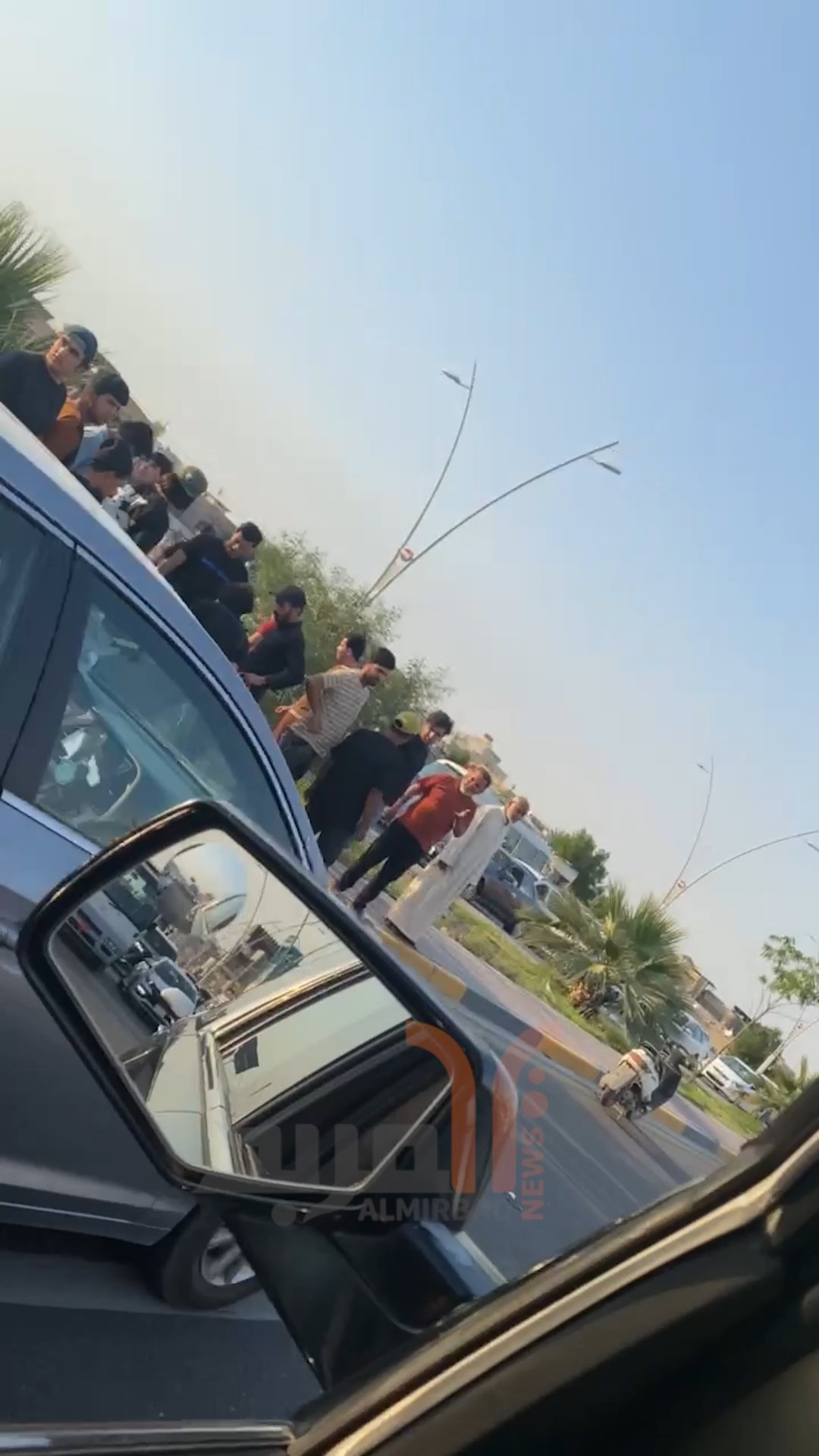حادث مروري بشارع القبلة في البصرة  