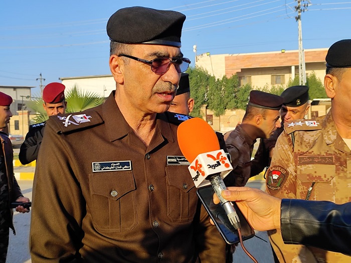 قائد شرطة ذي قار للمربد: نشر ثلاثة أطواق أمنية لتأمين العملية الانتخابية في المحافظة 