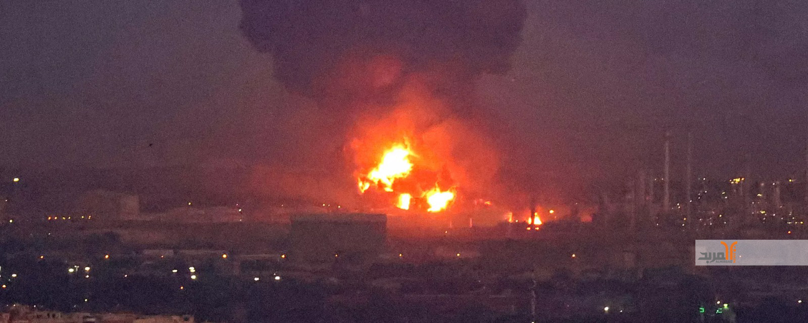 حريق هائل إثر انفجار خط لنقل الغاز وسط إيران .. وطهران تقول إنه عمل تخريبي   